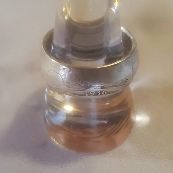 1936 silver Walking Liberty half dollar 90% silver coin ring - Picture 1 of 3